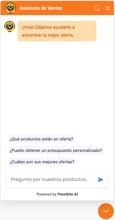 Chatbot de Ventas